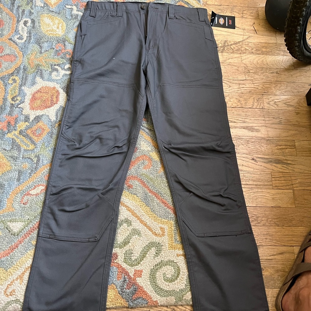 Men's Dickies Duck Double Knee Gray Performance Utility Pants
